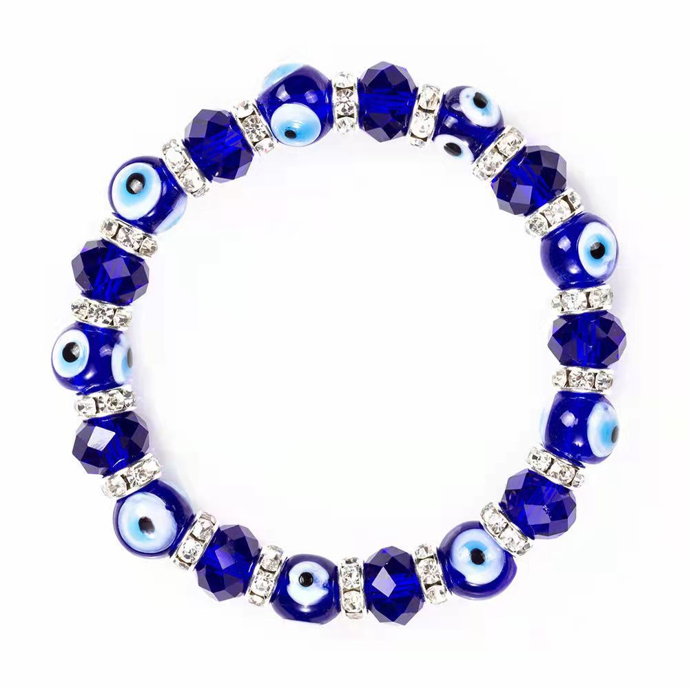 Wholesale Devil Eye Crystal Beads Bracelet